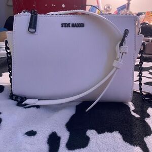 Steve Madden White Crossbody Bag